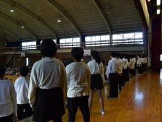 郡音楽祭壮行朝会